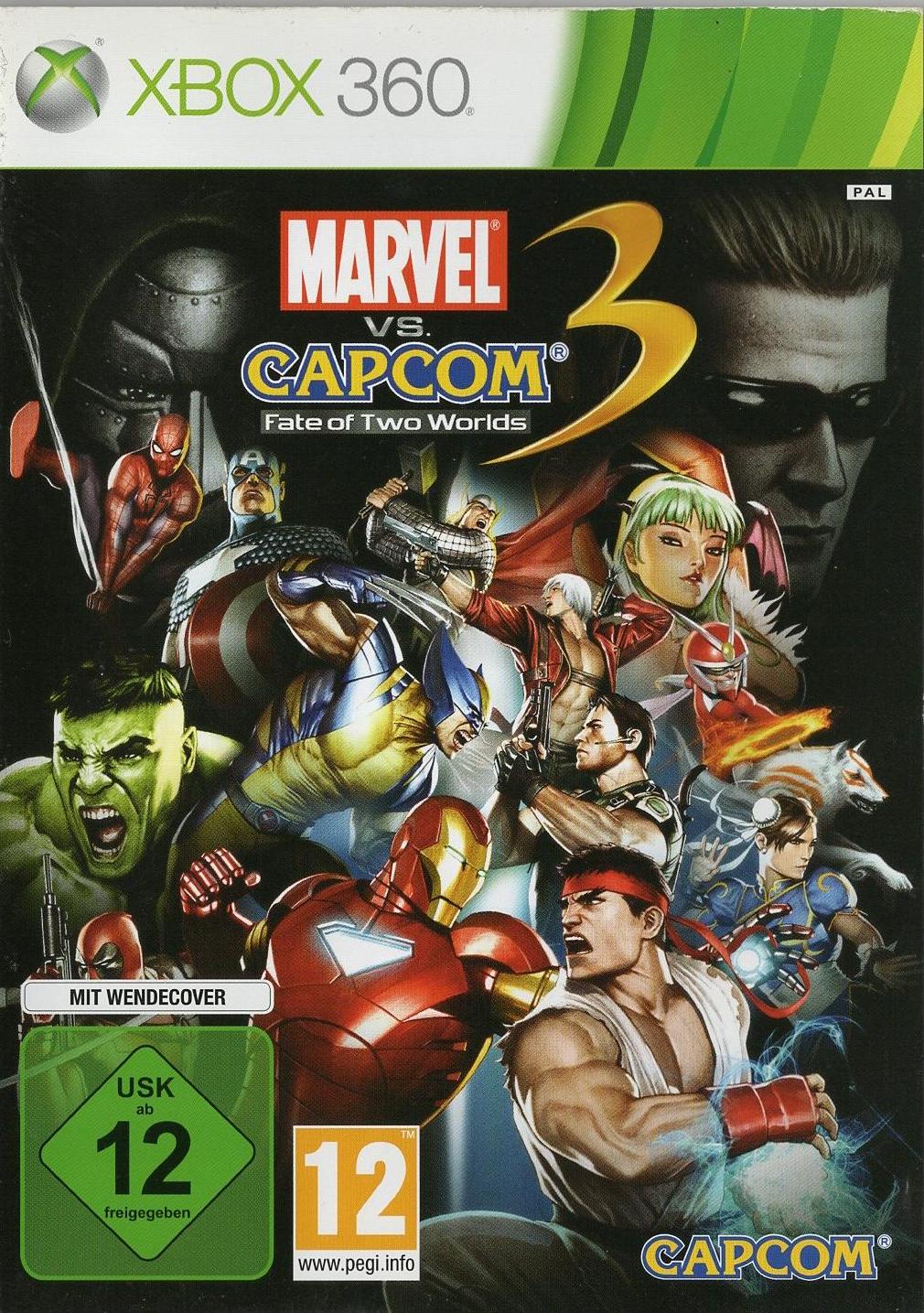 Marvel vs. Capcom 3: Fate of Two Worlds - Xbox 360 Vorderseite