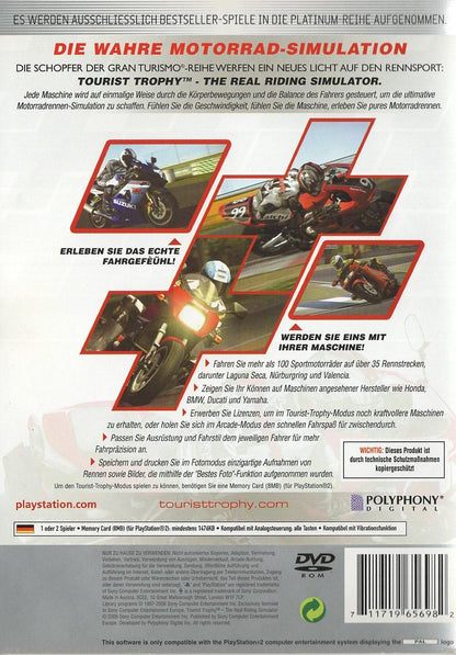 Tourist Trophy: The Real Riding Simulator - PlayStation 2 Rückseite