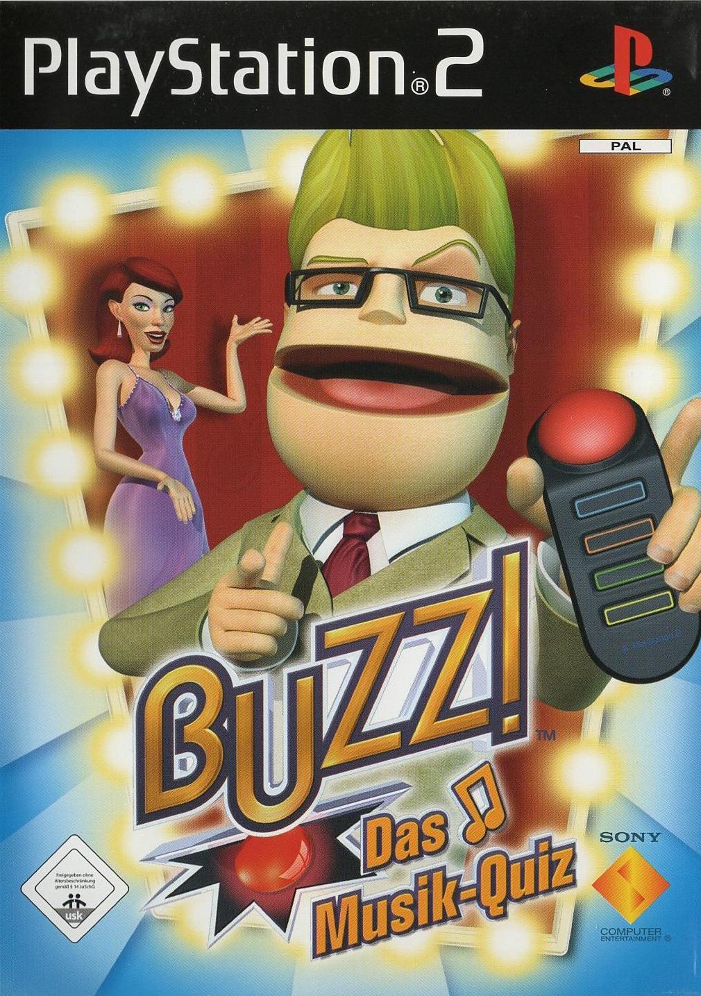 Buzz! Das Musik-Quiz - PlayStation 2 Vorderseite