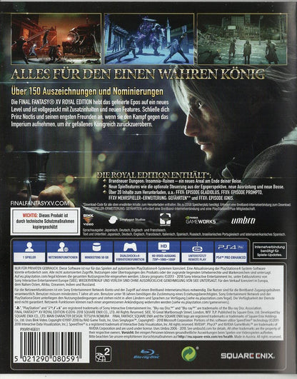 Final Fantasy XV Royal Edition - PlayStation 4 Rückseite