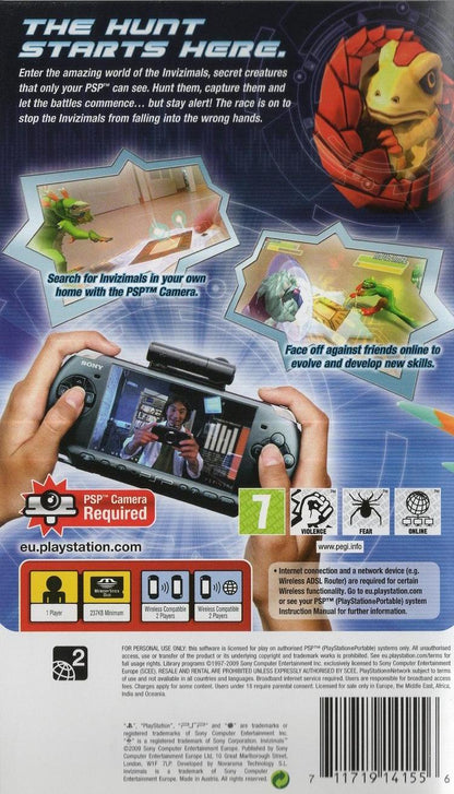 Invizimals - PlayStation Portable Rückseite