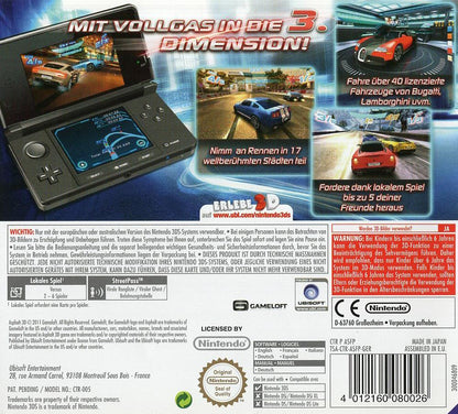 Asphalt 3D - Nintendo 3DS Rückseite