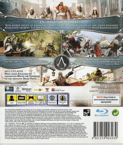 Assassin's Creed Brotherhood - PlayStation 3 Rückseite