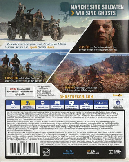 Tom Clancy's Ghost Recon Wildlands - PlayStation 4 Rückseite