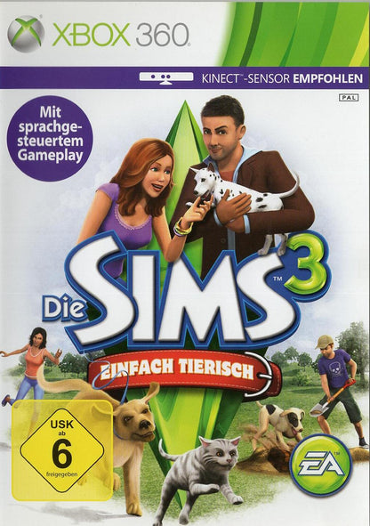 Die Sims 3: Einfach tierisch - Xbox 360 Vorderseite