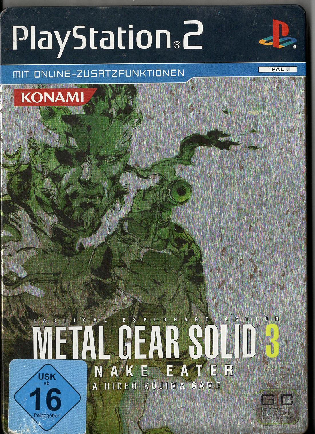 Metal Gear Solid 3: Snake Eater - PlayStation 2 Steelbook Vorderseite
