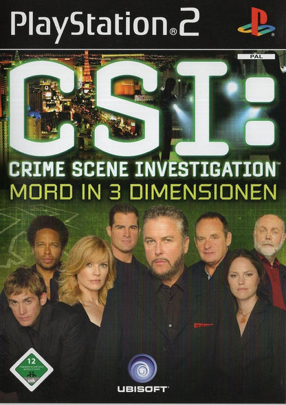 CSI: Crime Scene Investigation - Mord in 3 Dimensionen - PlayStation 2 Vorderseite