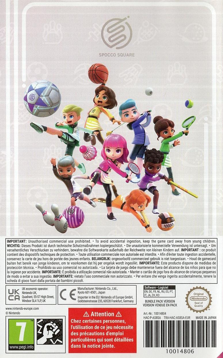 Nintendo Switch Sports - Nintendo Switch Rückseite
