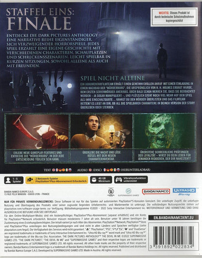 The Dark Pictures Anthology: The Devil in Me - PlayStation 5 Rückseite