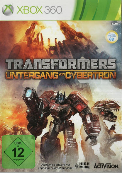 Transformers: Untergang von Cybertron - Xbox 360 Vorderseite