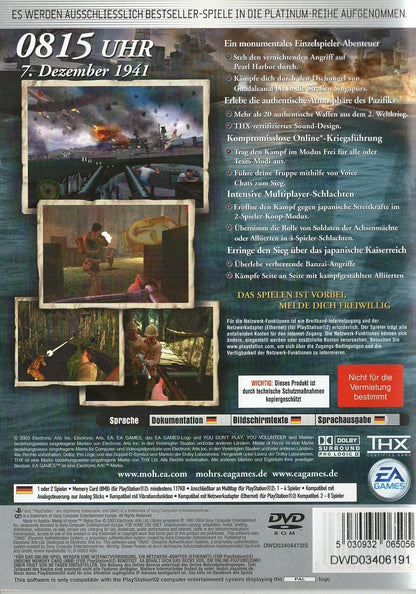 Medal of Honor: Rising Sun - PlayStation 2 Rückseite