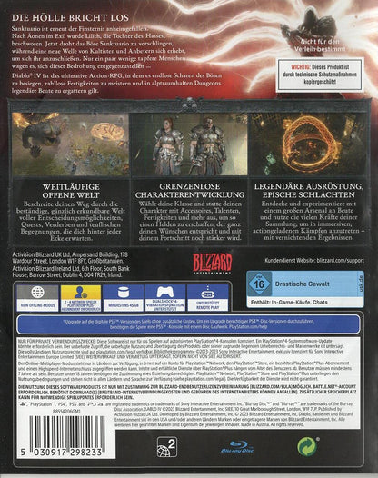 Diablo IV - PlayStation 4 Rückseite