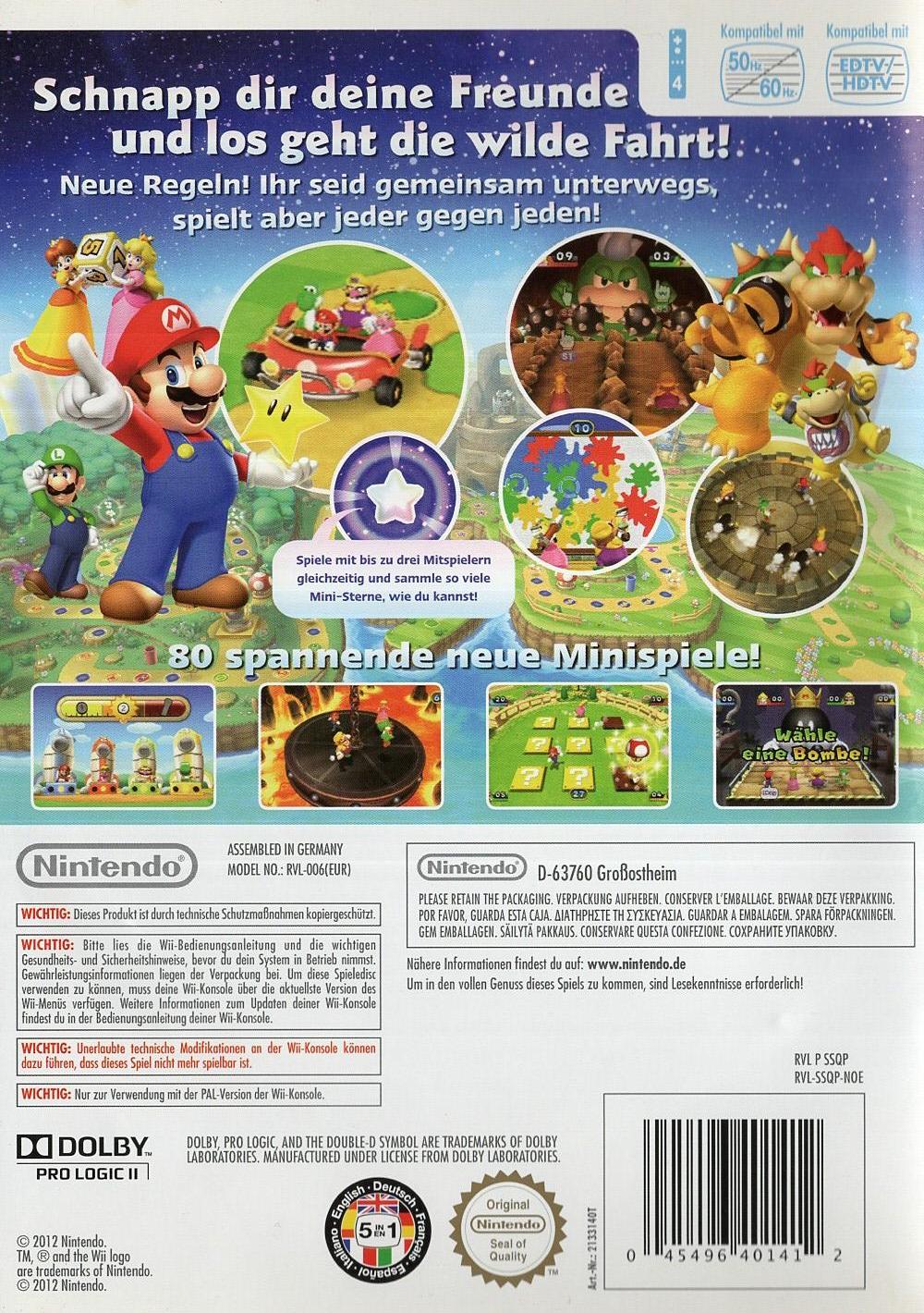 Mario Party 9 - Nintendo Wii Rückseite