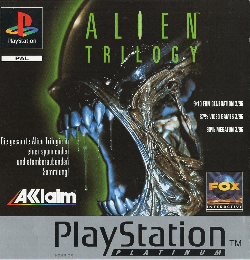 Alien Trilogy - PlayStation 1 Rückseite