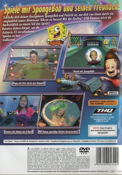 Action! Mit SpongeBob Schwammkopf und seinen Freunden! - PlayStation 2 Rückseite