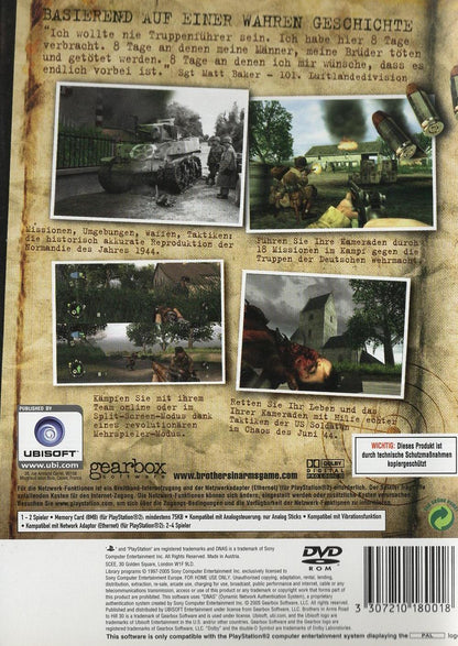 Brothers in Arms: Road to Hill 30 - PlayStation 2 Rückseite