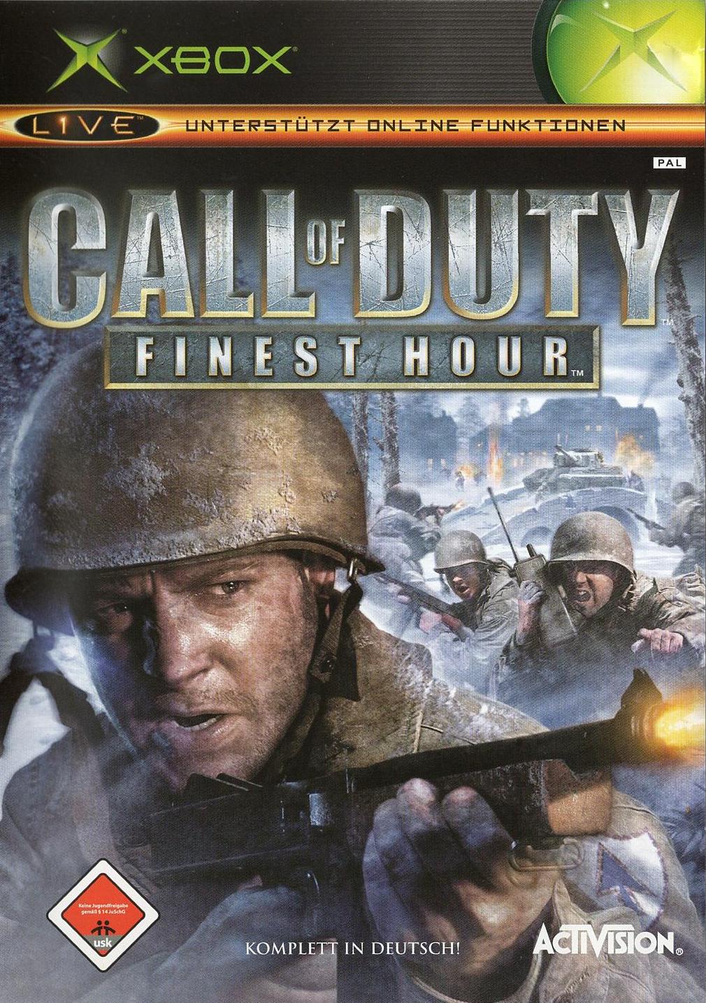 Call of Duty: Finest Hour - Xbox Vorderseite