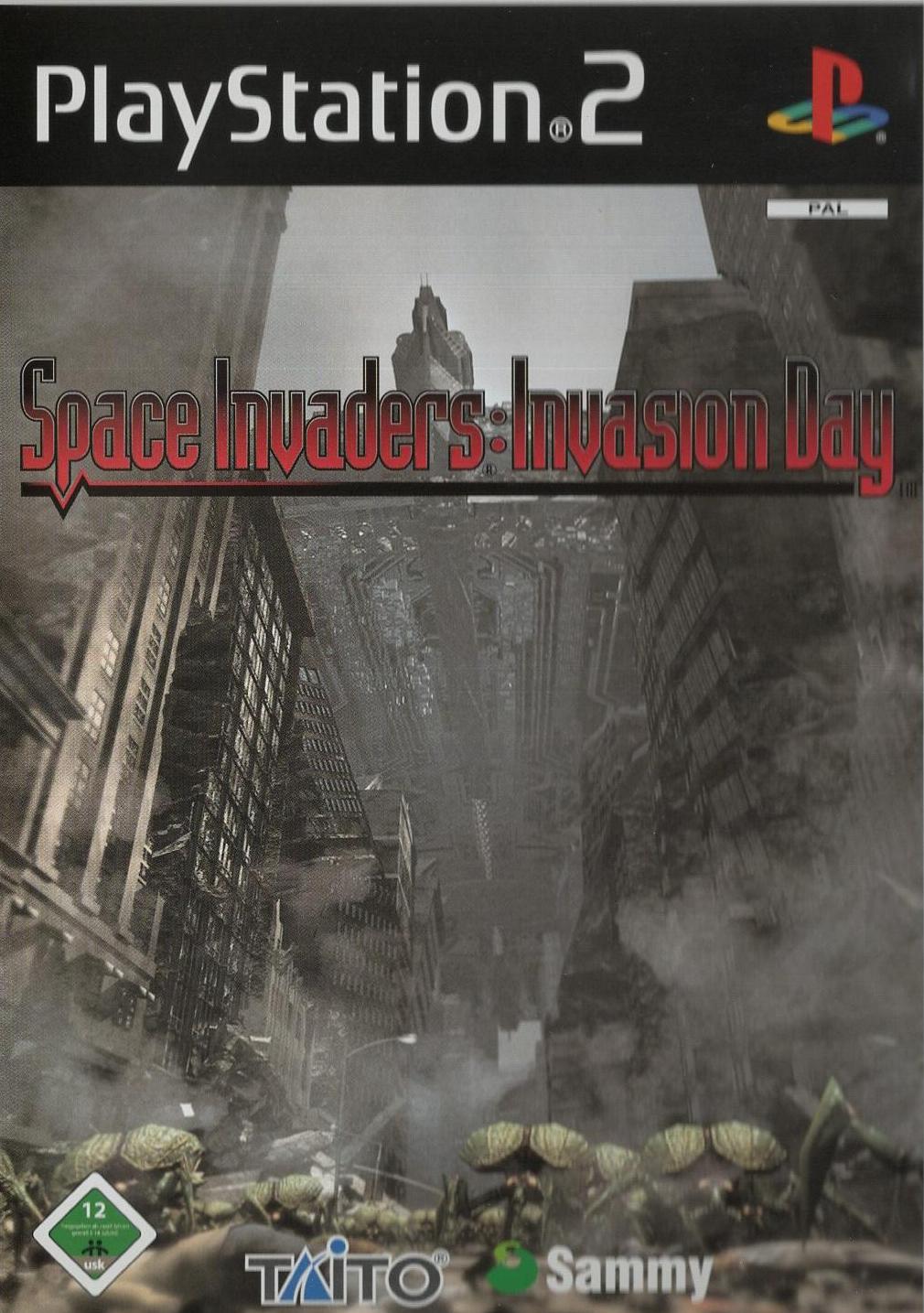 Space Invaders: Invasion Day - PlayStation 2 Vorderseite
