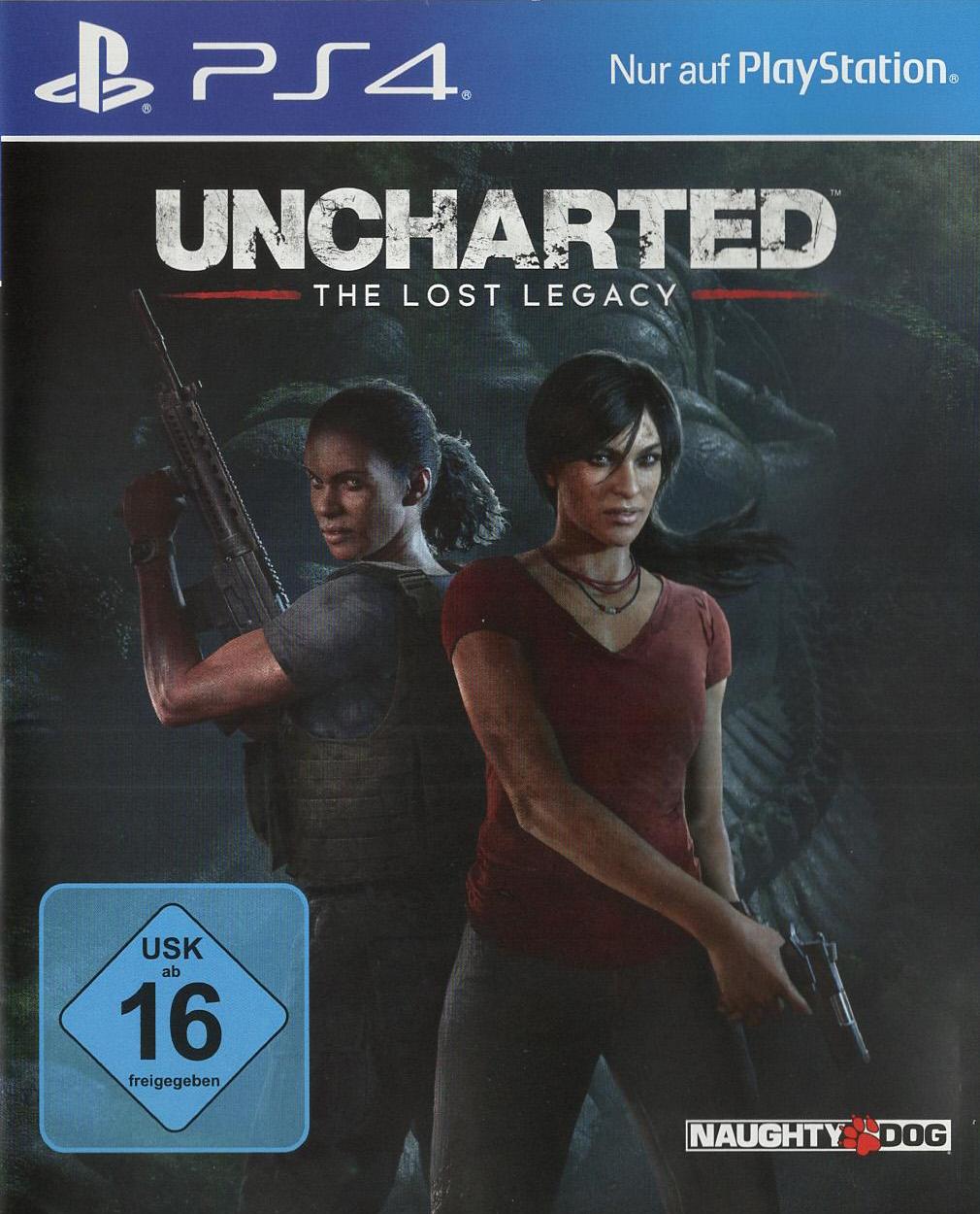 Uncharted: The Lost Legacy - PlayStation 4 Vorderseite