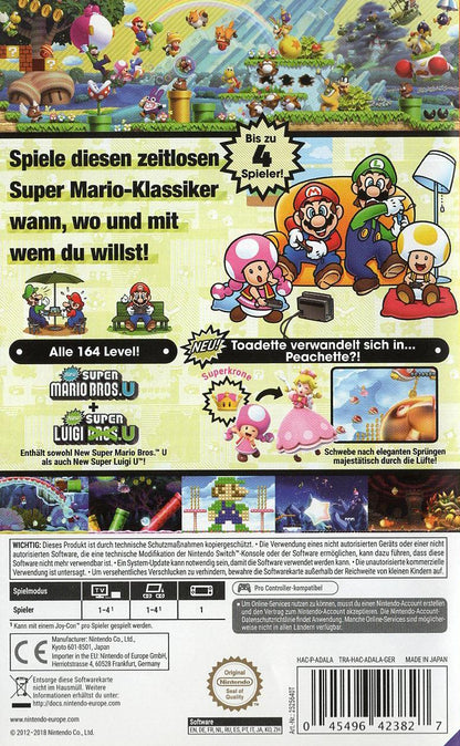New Super Mario Bros. U Deluxe - Nintendo Switch Rückseite
