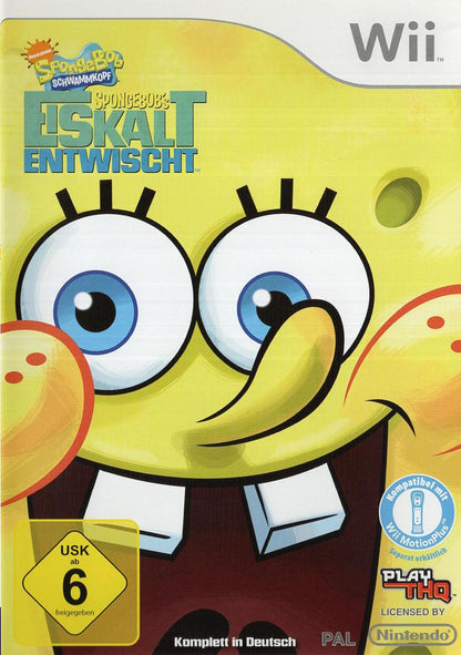 SpongeBob Schwammkopf: SpongeBobs ISKALT ERWISCHT - Nintendo Wii Vorderseite