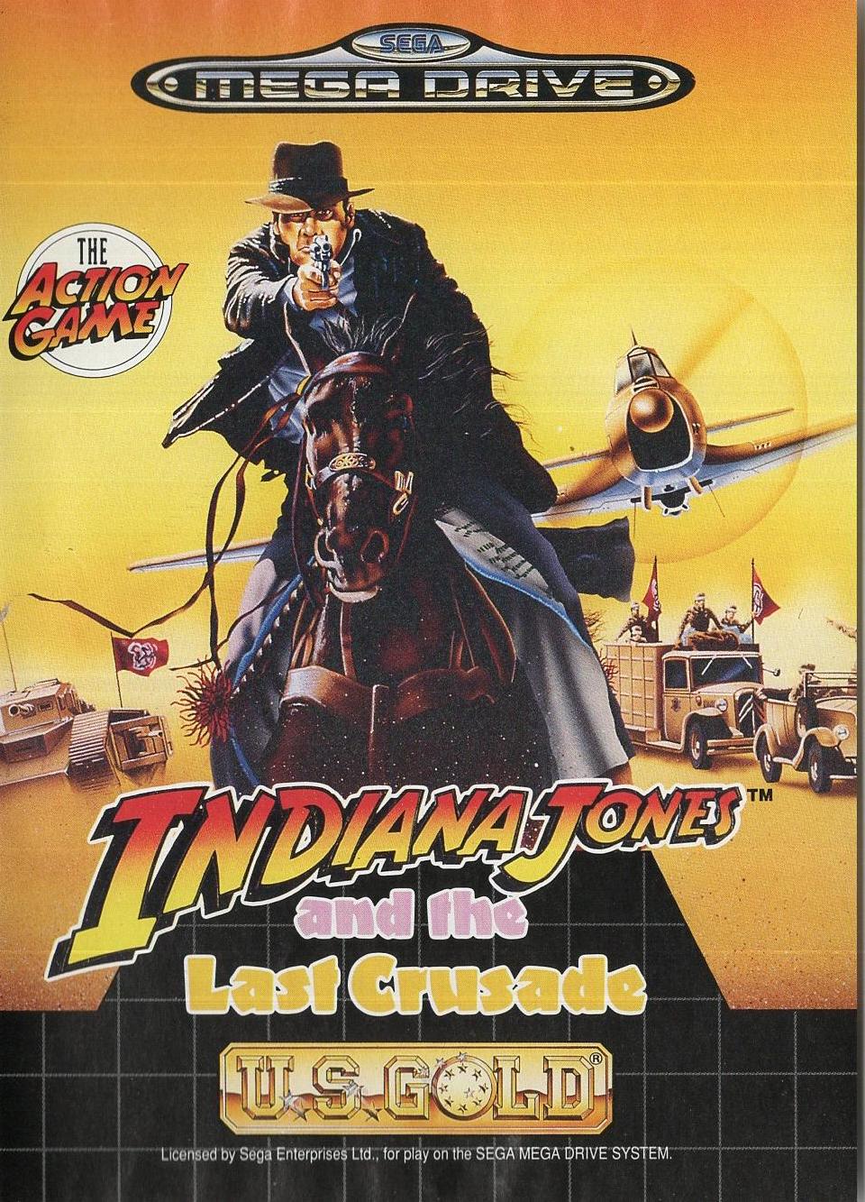Indiana Jones and the Last Crusade - Sega Mega Drive Vorderseite