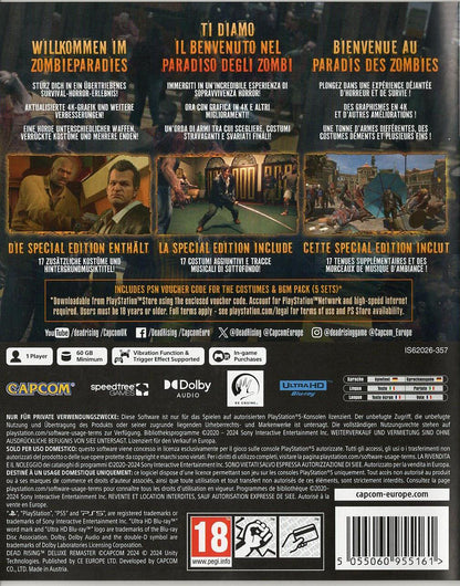 Dead Rising Deluxe Remaster - PlayStation 5 Rückseite