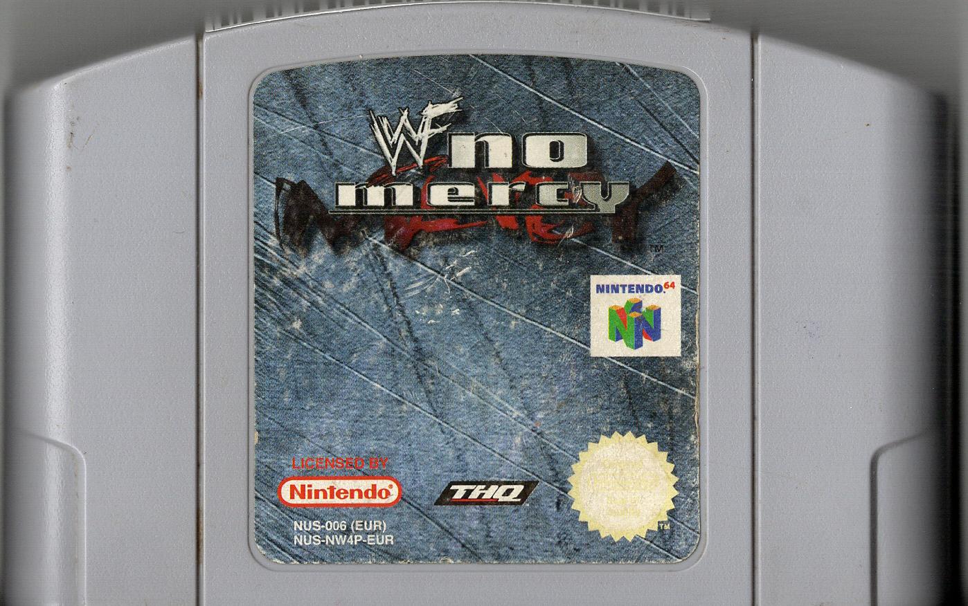 WWF No Mercy - Nintendo 64 - Modul Vorderseite