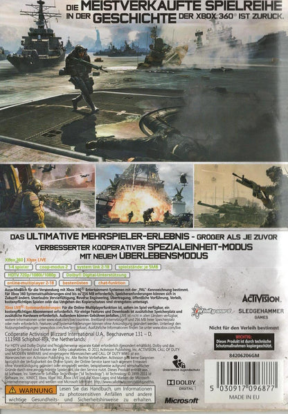 Call of Duty: Modern Warfare 3 - Xbox 360 Rückseite