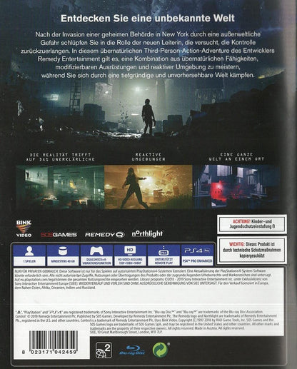 Control - PlayStation 4 Rückseite