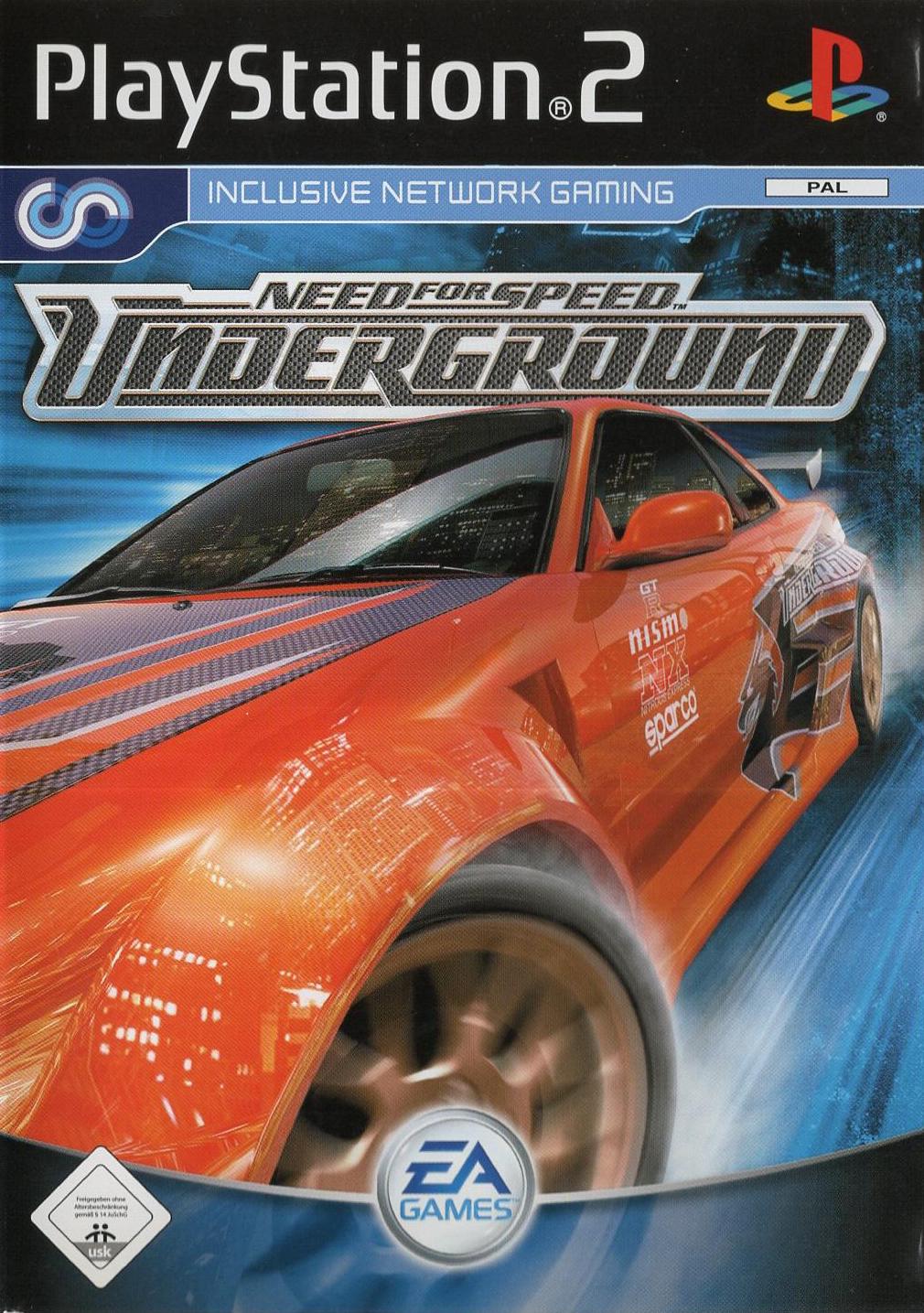 Need for Speed: Underground - PlayStation 2 Vorderseite