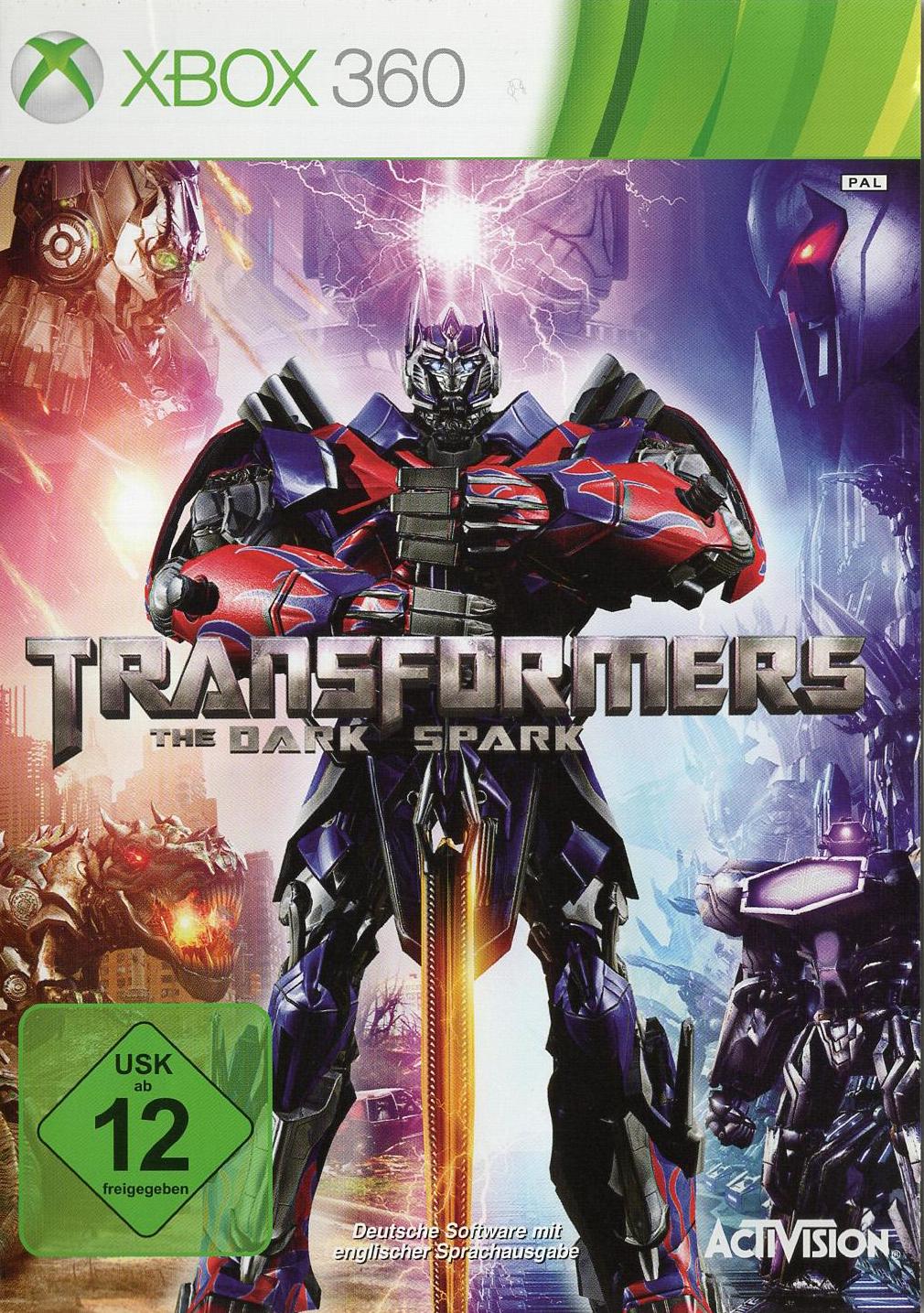 Transformers: The Dark Spark - Xbox 360 Vorderseite