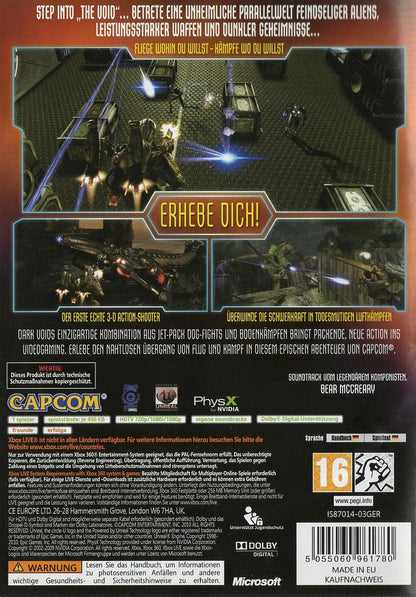 Dark Void - Xbox 360 Rückseite