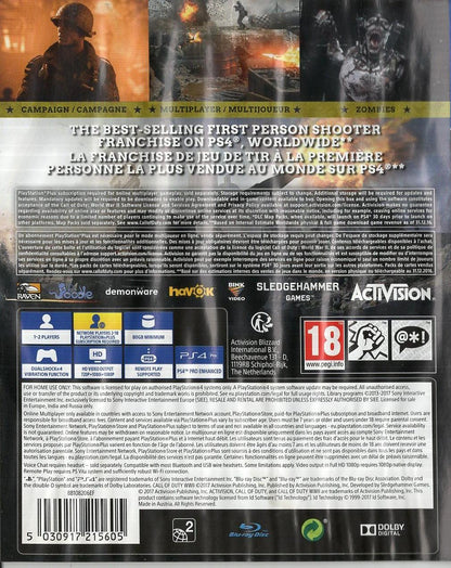 Call of Duty WWII - PlayStation 4 Rückseite