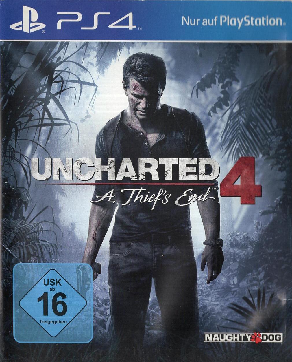 Uncharted 4: A Thief's End - PlayStation 4 Vorderseite