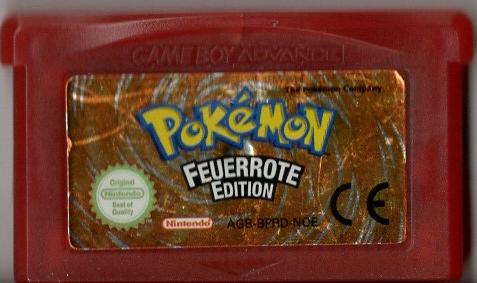 Pokémon Feuerrot Edition - Game Boy Advance - Modul Vorderseite