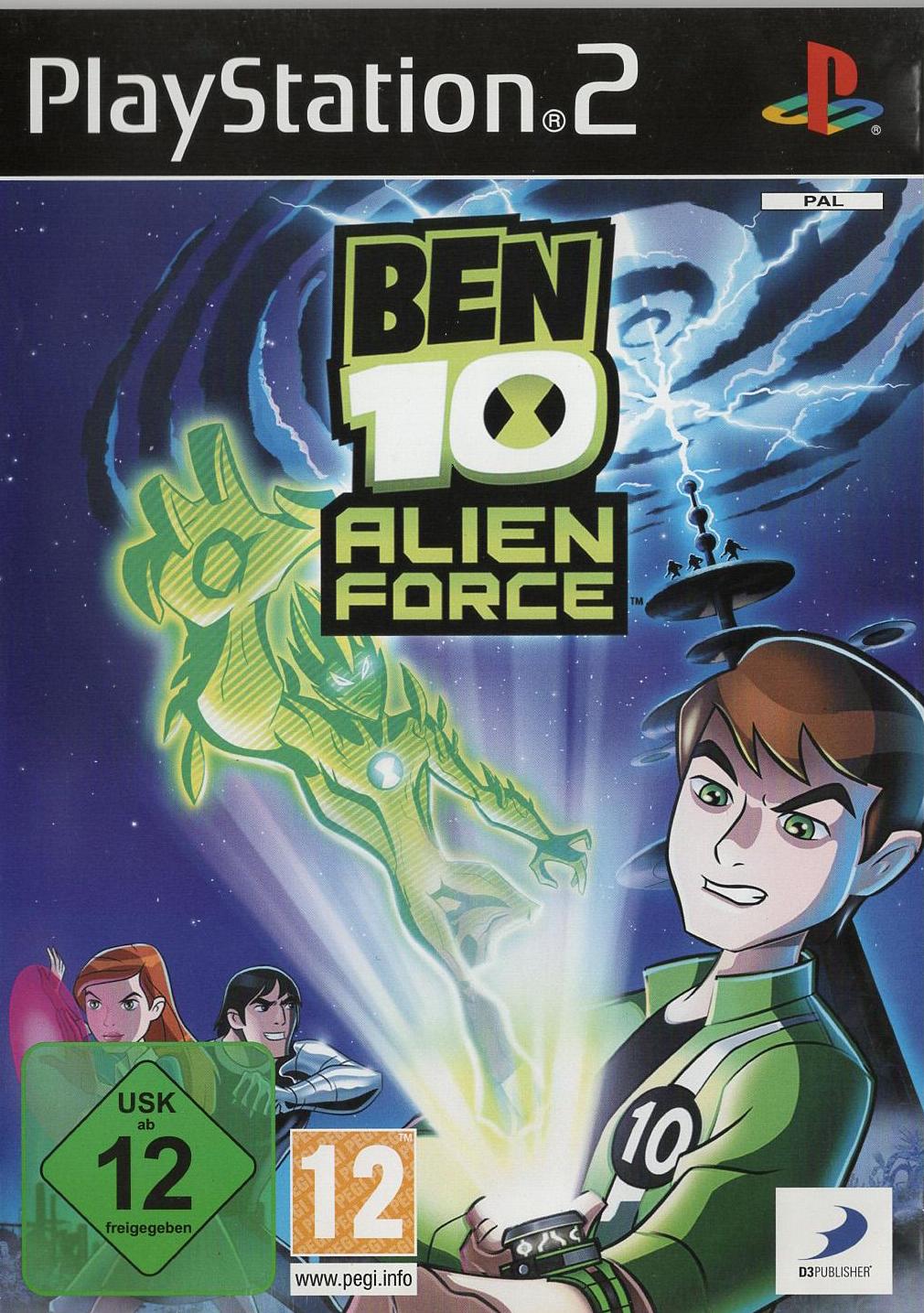 Ben 10 Alien Force - PlayStation 2 Vorderseite