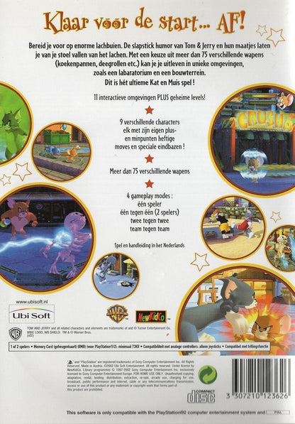 Tom & Jerry: Krieg der Schnurrhaare - PlayStation 2 Rückseite