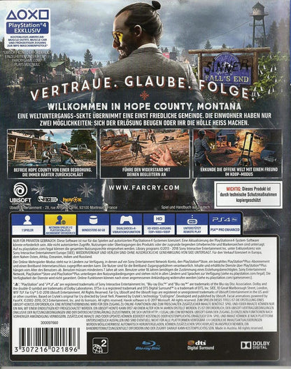 Far Cry 5 - PlayStation 4 Rückseite