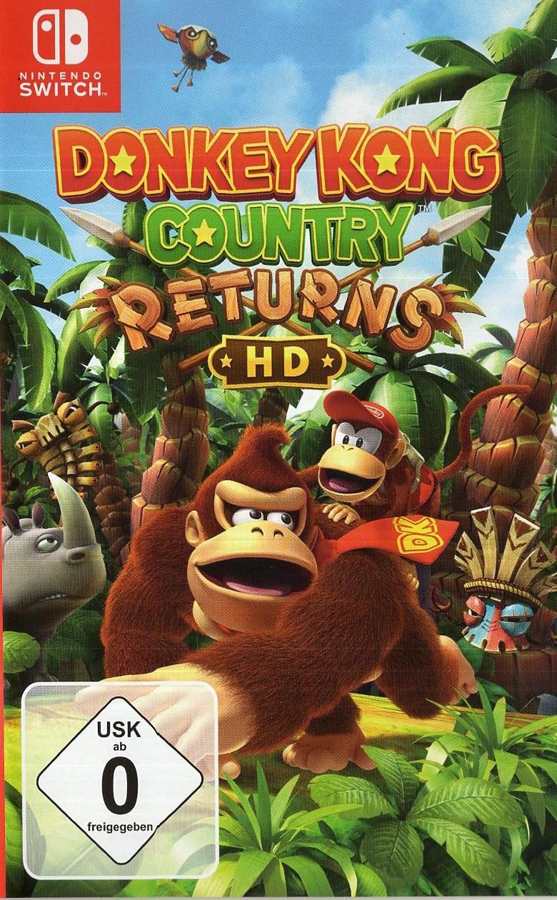 Donkey Kong Country Returns HD - Nintendo Switch Vorderseite