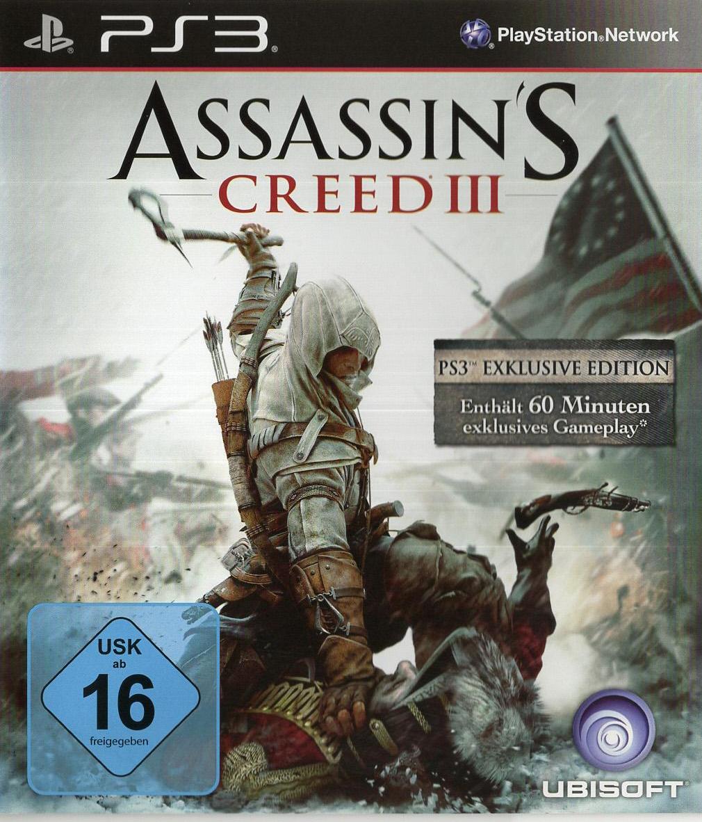 Assassin's Creed III - PlayStation 3 Vorderseite