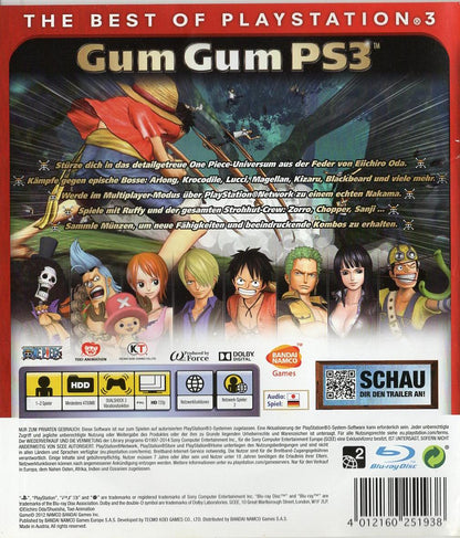 One Piece: Pirate Warriors - PlayStation 3 Rückseite