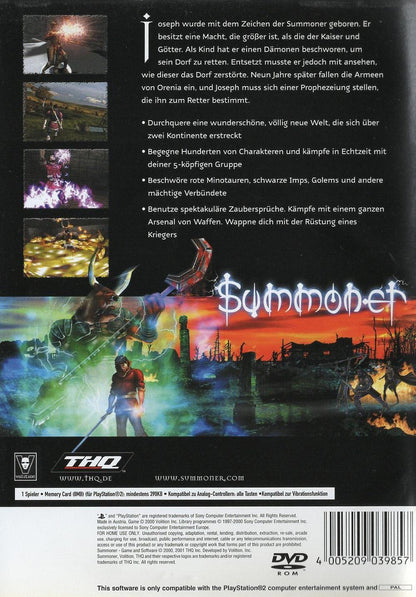 Summoner - PlayStation 2 Rückseite
