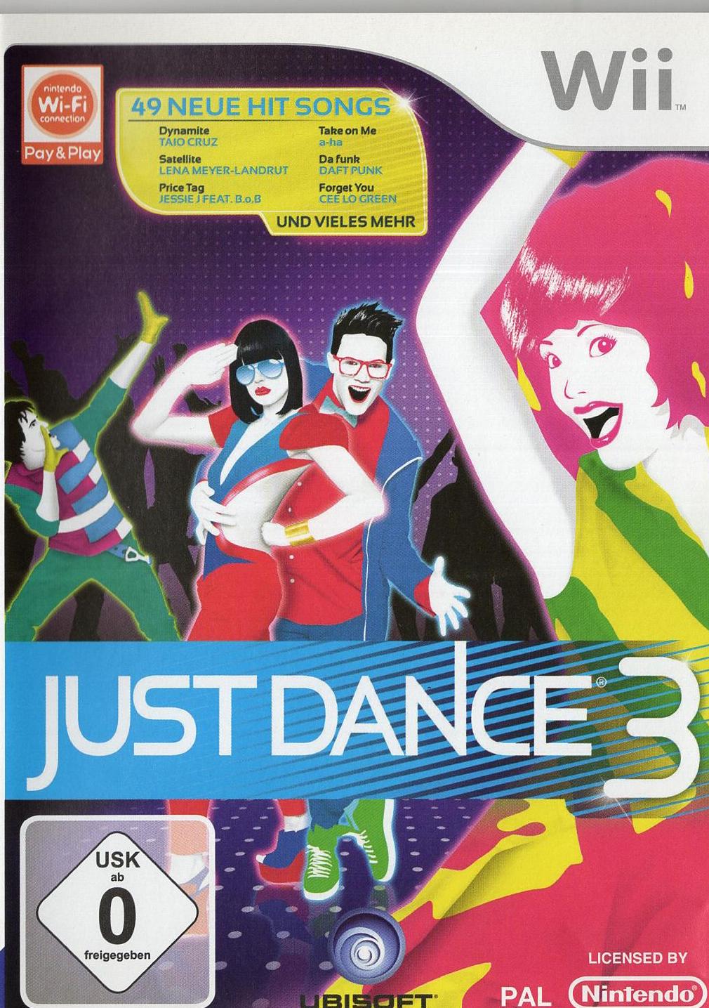 Just Dance 3 - Nintendo Wii Vorderseite