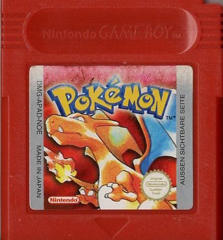 Pokémon Rote Edition - Game Boy - Modul Vorderseite