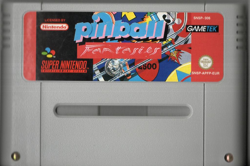 Pinball Fantasies - Super Nintendo - Modul Vorderseite