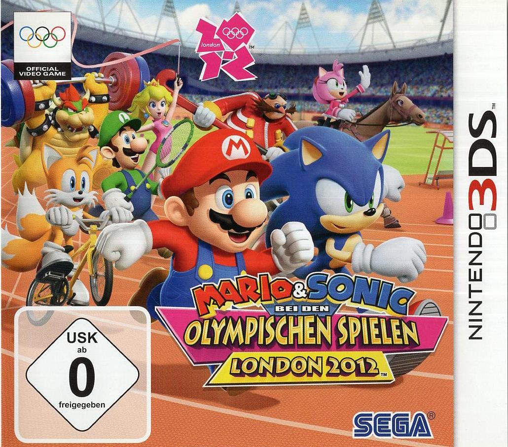 Mario & Sonic bei den Olympischen Spielen: London 2012 - Nintendo 3DS Vorderseite