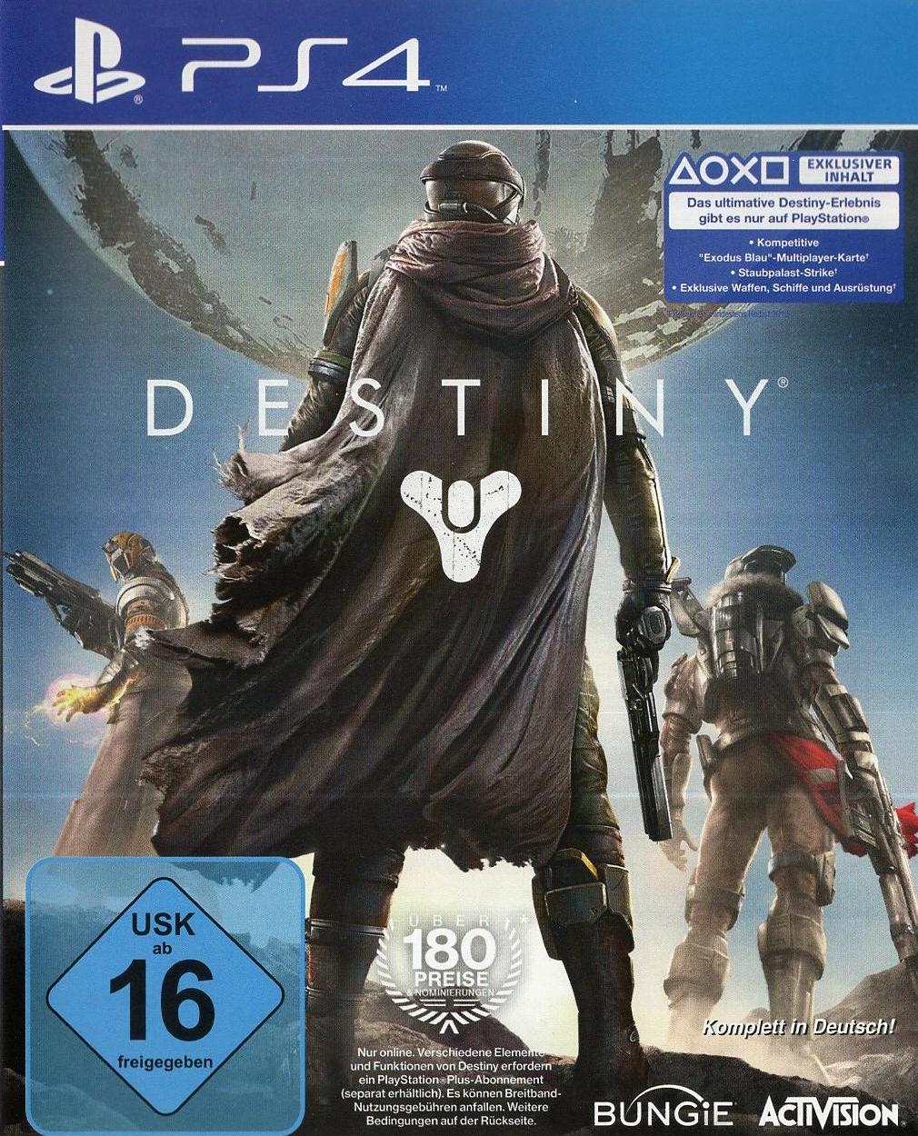 Destiny - PlayStation 4 Vorderseite