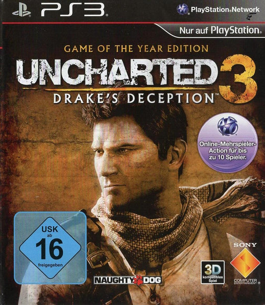 Uncharted 3: Drake's Deception - PlayStation 3 Vorderseite