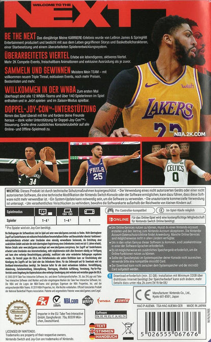 NBA 2K20 - Nintendo Switch Rückseite